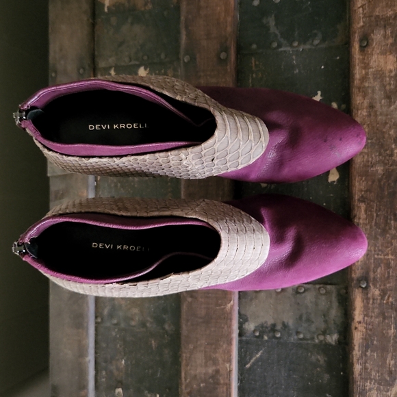 Devi Kroell Leather Platform Booties - Picture 8 of 16